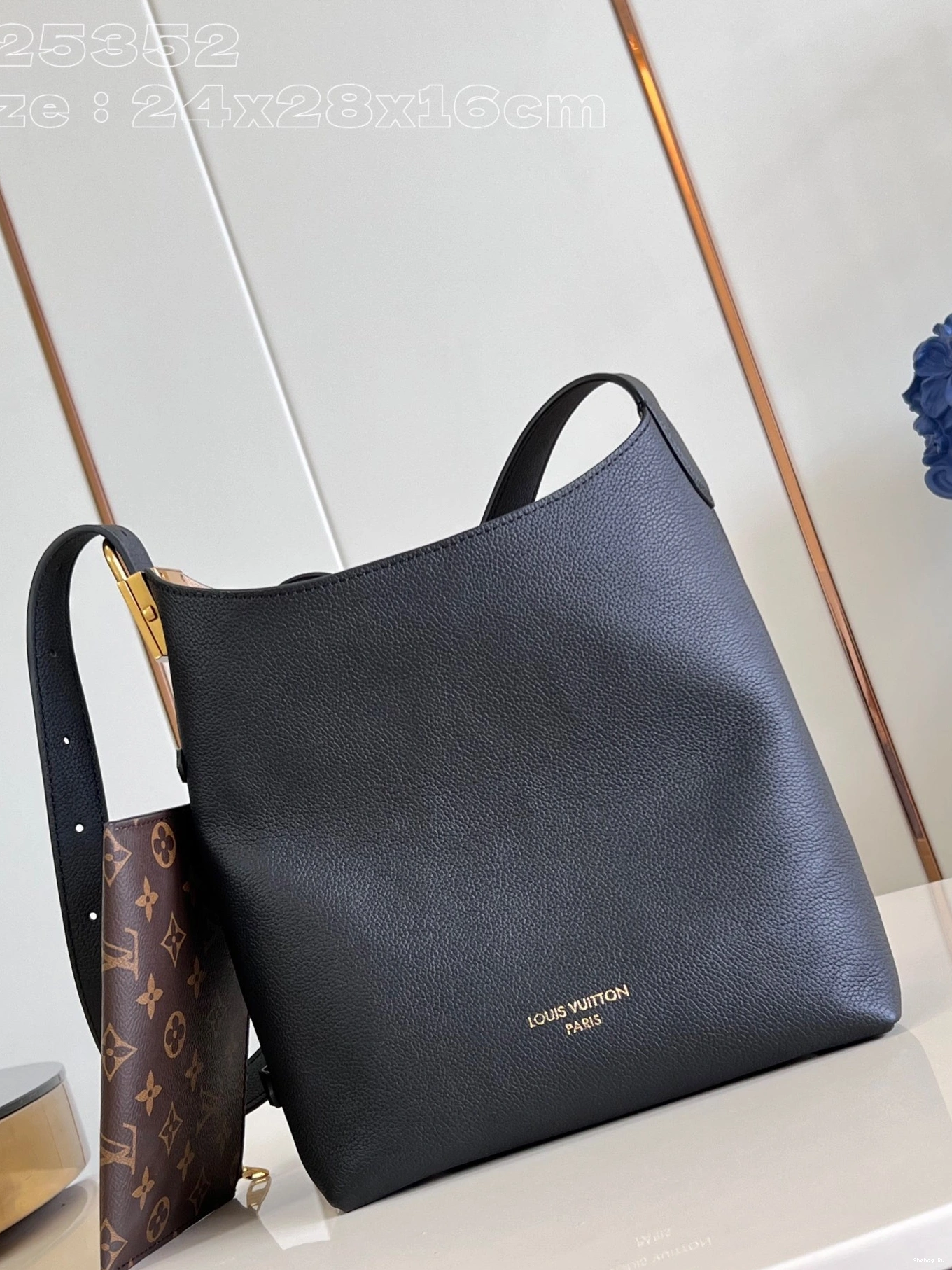VUITTON Jh-24*28*16CM LOUIS Hobo Low Key 0803